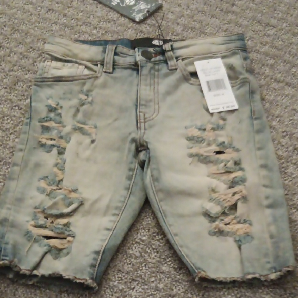 Jordan Craig Light Blue Denim Shorts